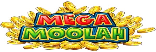 Mega Moolah slot logo by Games Global at Spinrise Casino
