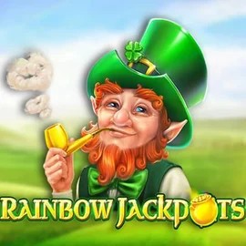 Jackpots logo of Rainbow Jackpots from Red Tiger Gaming at Spinrise Casino