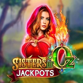 Sisters Of Oz Jackpots slot logo by Triple Edge Studios at Spinrise Casino